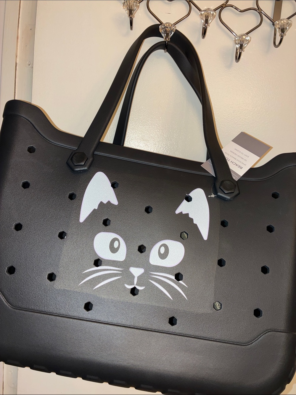 24HR DROP ⬇️ Halloween black cat oversized tote bag